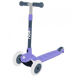 Самокат детский RIDEX Hero, 3-х колесный, 120/80 мм, фиолетовый/серый, изображение  - НаВелосипеде.рф
