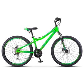 Горный велосипед STELS Navigator-510 MD 26" V010 2018 , Вариант УТ-00244666: Рама: 14" (Рост: 135-155 см), Цвет: неоновый-зеленый, изображение  - НаВелосипеде.рф