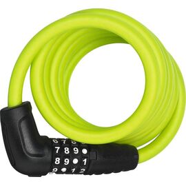 Замок велосипедный ABUS Numero 5510C/180 см SCMU, трос 10 мм, кодовый 4-х разрядный, с кронштейном, зеленый, 05-0016562, изображение  - НаВелосипеде.рф