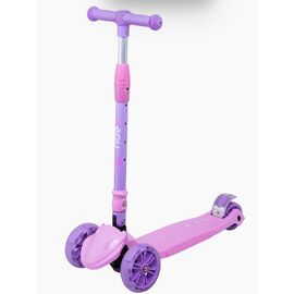 Самокат RIDEX Bunny, 3-х колесный, складной, детский, 135/90 мм, розовый/фиолетовый, изображение  - НаВелосипеде.рф