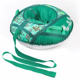 Санки STELS, надувные D80см ткань 600D с рисунком, без камеры, сн030/сн030.080 зелёные, изображение  - НаВелосипеде.рф