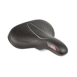 Седло велосипедное VELO VL-6362, комфорт, гелевое, эластомерное, 260х216мм, черное, 6-156362, изображение  - НаВелосипеде.рф
