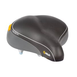 Седло велосипедное VELO PLUSH TOUR DS GEL, комфорт, 265х255мм, гелевое, черное, 5-250180, изображение  - НаВелосипеде.рф