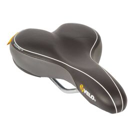 Седло велосипедное VELO PLUSH PROPOTION, универсальное, 263х158мм, черное, 5-250215, изображение  - НаВелосипеде.рф