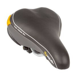 Седло велосипедное подростковое VELO JUNIOR-GEL, 226х150мм, гелевое, 16-24", черное, 5-250239, изображение  - НаВелосипеде.рф