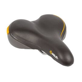 Седло велосипедное VELO TOUR E-GRIP, комфорт/туризм, 272х212 мм, черно-серое, 5-250366, изображение  - НаВелосипеде.рф