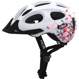 Шлем велосипедный ABUS Youn-I-Ace, white prism, 2021, 05-0072619, Вариант УТ-00245280: Размер: M (52-57 см), изображение  - НаВелосипеде.рф