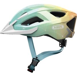 Шлем велосипедный Abus Aduro 2.0, blue art, 2021, 05-0072770, Вариант УТ-00245281: Размер: M(52-58см), изображение  - НаВелосипеде.рф
