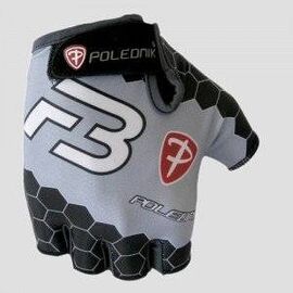 Велоперчатки Polednik F-3 BABY, детские, черный/серый, POL_F-3_3_BLK_GRY, Вариант УТ-00245001: Размер: 3 , изображение  - НаВелосипеде.рф