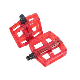 Педали велосипедные M-WAVE BMX, пластикоевые, широкие, ось Cr-Mo, красные, 5-311383, изображение  - НаВелосипеде.рф