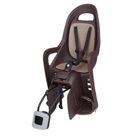 Детское велокресло Polisport Groovy rs plus ff, заднее, на подседельную трубу, DARK BROWN/BROWN, PLS8640700010, изображение  - НаВелосипеде.рф