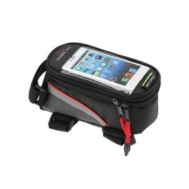 Велосумка на раму Vinca Sport, отделение для телефона, отверстие под наушники, 185х90х100мм, FB 07L black/red, изображение  - НаВелосипеде.рф