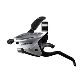 Шифтер Shimano Tourney EF510, передний/левый, для 3 скоростей, серебристый, ASTEF5102LSBS, изображение  - НаВелосипеде.рф