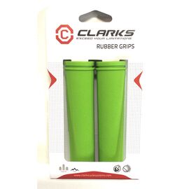 Грипсы велосипедные CLARK`S  С98-130, резина, 130 мм, зеленый, 3-378, изображение  - НаВелосипеде.рф