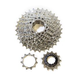 Кассета велосипедная Skilful, 9 скоростей, зубья 11-32, сталь, никелированная, CS-M300, изображение  - НаВелосипеде.рф