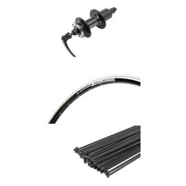 Колесо ALEXRIMS, 26", обод ALEXRIMS, втулка NOVATEC, под дисковый тормоз, под кассету, черный, DН19-(F/V)-26", 9963, изображение  - НаВелосипеде.рф