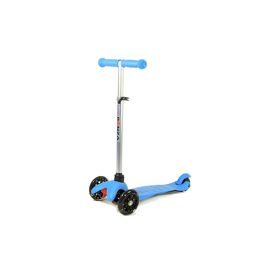 Самокат Bonza Magic (JW020), трехколесный, детский, светящиеся колеса, синий , изображение  - НаВелосипеде.рф