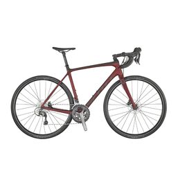 Шоссейный велосипед Scott Addict 30 disc 28" 2021, Вариант УТ-00252091: Рама: L/56 (Рост:180-186 см), Цвет: красный, изображение  - НаВелосипеде.рф
