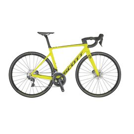 Шоссейный велосипед Scott Addict RC 30 28" 2021, Вариант УТ-00252360: Рама: L/56 (Рост: 179-184 см), Цвет: yellow, изображение  - НаВелосипеде.рф