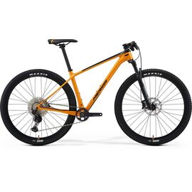 Горный велосипед Merida Big.Nine 5000 29" 2021, Вариант УТ-00252409: Рама: L(19") (Рост: 176-184 см), Цвет: Black/Orange, изображение  - НаВелосипеде.рф