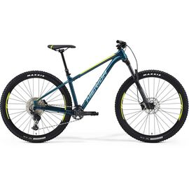 Горный велосипед Merida Big.Trail 500 29" 2021, Вариант УТ-00252416: Рама: XL(18") (Рост: 184-194 см), Цвет: Teal-Blue/Lime/Silver-Blue, изображение  - НаВелосипеде.рф