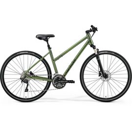 Женский велосипед Merida Crossway 300 Lady 28" 2021, Вариант УТ-00252417: Рама: M(51cm) (Рост: 168-176 см), Цвет: MattFogGreen/DarkGreen , изображение  - НаВелосипеде.рф
