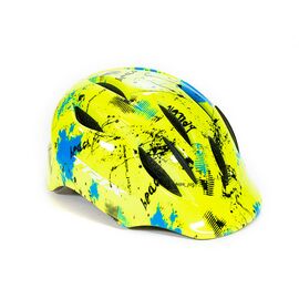 Шлем велосипедный TRIX, подростковый, кросс-кантри, 11 отверстий, неоновый желтый, PNY10(S)N-YELLOW, Вариант УТ-00252430: Размер: S (52-54 см), изображение  - НаВелосипеде.рф