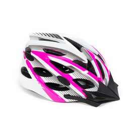 Шлем велосипедный TRIX, кросс-кантри, 25 отверстий, розово-белый, PNY20(L)WHITE-PINK, Вариант УТ-00252435: Размер: L (59-60 см), изображение  - НаВелосипеде.рф