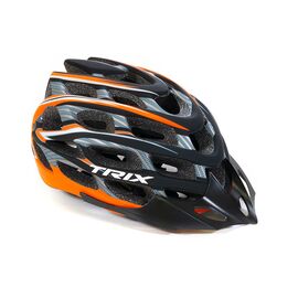 Шлем велосипедный TRIX, кросс-кантри, 35 отверстий, оранжево-черный матовый, PNY41(L)BL-ORANGE, Вариант УТ-00252442: Размер: (L 59-60 см), изображение  - НаВелосипеде.рф
