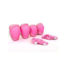Защита TRIX, детская, комплект (наколенники, налокотники, защита запястий), розовый, Вариант УТ-00252446: Размер: M, изображение  - НаВелосипеде.рф