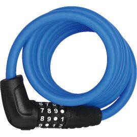 Велозамок ABUS Numero 5510C/180 см SCMU, трос, 10 мм, кодовый, с кронштейном, 500 гр, голубой, 05-0016525, изображение  - НаВелосипеде.рф