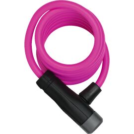 Замок велосипедный ABUS Star 4508K/150 см, трос, 8 мм, ключ, класс защиты 2/15, 280 гр, color (розовый), 05-0020017, изображение  - НаВелосипеде.рф