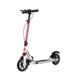 Самокат MAXISCOO G-200S, двухколесный, складной, с дисковым ручным тормозом, белый, 2021, изображение  - НаВелосипеде.рф
