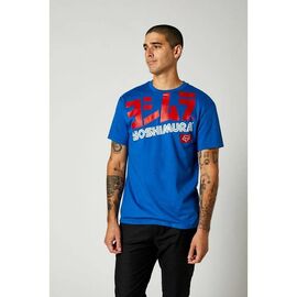 Футболка велосипедная Fox Yoshimura Oversized SS Tee, Royal Blue, 2021, 26955-159-L, Вариант УТ-00253069: Размер: L, изображение  - НаВелосипеде.рф