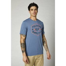 Футболка велосипедная Fox Backbone SS Tech Tee, Matt Blue, 2021, 26974-034-L, Вариант УТ-00254006: Размер: L, изображение  - НаВелосипеде.рф
