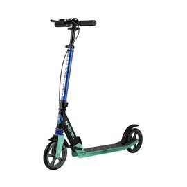 Самокат MAXISCOO N-200A, двухколесный, складной, с ручным тормозом, зеленый, 2021, изображение  - НаВелосипеде.рф