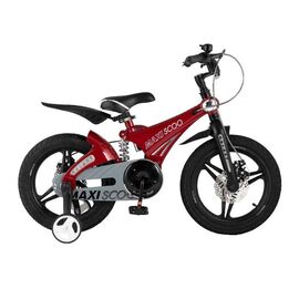 Детский велосипед Maxiscoo Galaxy Делюкс 16" 2021, Вариант УТ-00255442: Возраст: 5-6 лет (Рост: 100-125 см), Цвет: Красный, изображение  - НаВелосипеде.рф