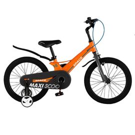 Детский велосипед Maxiscoo Space Стандарт 18" 2021, Вариант УТ-00255450: Возраст: 6-7 лет (Рост: 100-130 см), Цвет: Красный, изображение  - НаВелосипеде.рф