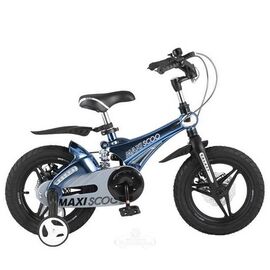 Детский велосипед Maxiscoo Galaxy Делюкс 16" 2021, Вариант УТ-00255462: Возраст: 4-6 лет (Рост: 100-125 см), Цвет: Темно-синий Перламутр, изображение  - НаВелосипеде.рф