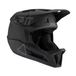 Велошлем Leatt MTB 1.0 DH Junior Helmet, подростковый, Black, 2021, 1021000750, Вариант УТ-00255486: Размер: XXS, изображение  - НаВелосипеде.рф