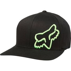 Бейсболка велосипедная Fox Flex 45 Flexfit Hat, black/green, 2021, 58379-151-L/XL, Вариант УТ-00256594: Размер: L/XL, изображение  - НаВелосипеде.рф