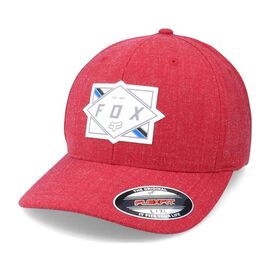 Бейсболка велосипедная Fox Burnt Flexfit Hat, chili, 2021, 27095-555, Вариант УТ-00252456: Размер: L/XL, изображение  - НаВелосипеде.рф