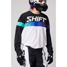 Велоджерси Shift White Label Ultra Jersey, White/Ultraviolet, 2021? 26449-476-L, Вариант УТ-00252701: Размер: L, изображение  - НаВелосипеде.рф