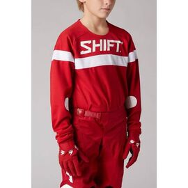 Велоджерси Shift White Label Haut Youth Jersey, подростковая, Red, 2021, 26698-003-YL, Вариант УТ-00252853: Размер: YL, изображение  - НаВелосипеде.рф