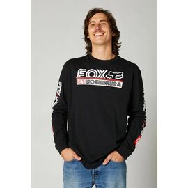 Футболка велосипедная Fox Yoshimura LS Tee, Black, 2021, 26956-001-2X, Вариант УТ-00253263: Размер: XXL, изображение  - НаВелосипеде.рф