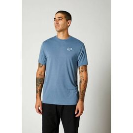 Футболка велосипедная Fox Burnt SS Tech Tee, Matte Blue, 2021, 26970-034-L, Вариант УТ-00253278: Размер: L, изображение  - НаВелосипеде.рф