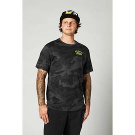 Футболка велосипедная Fox Og Camo SS Tech Tee, Black Camo, 2021, 26976-247-L, Вариант УТ-00254009: Размер: L, изображение  - НаВелосипеде.рф