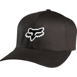 Бейсболка велосипедная Fox Legacy Flexfit Hat, black, 2021, 58225-001-2X, Вариант УТ-00256585: Размер: XXL, изображение  - НаВелосипеде.рф