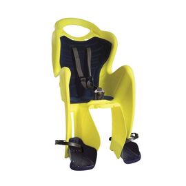 Детское велокресло BELLELLI Mr Fox Clever Hi-Viz, на раму, желтый неон, до 22кг, 01FXC00027, изображение  - НаВелосипеде.рф
