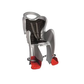 Детское велокресло BELLELLI Mr Fox Relax, на раму, серебряное, до 7лет/22кг, 01FXR00007, изображение  - НаВелосипеде.рф